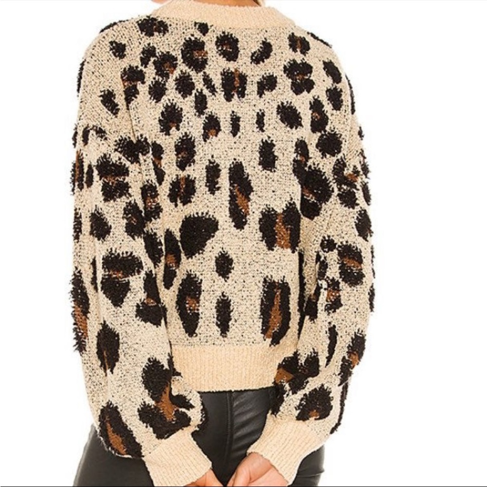 Bardot Slouch Knit Leopard Sweater - Picture 2 of 9